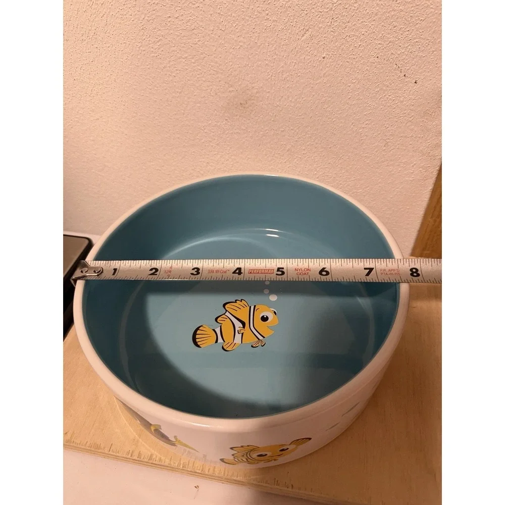 Pixar Finding Nemo themed ceramic dog and cat bowl